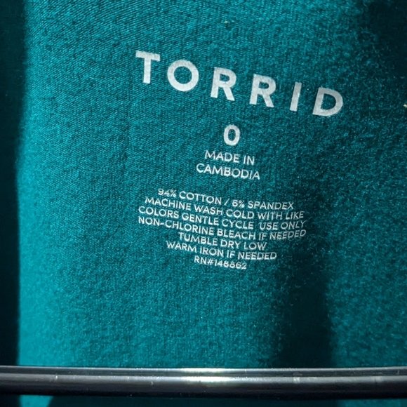 Torrid Foxy Skater Dress Fit And Flare In Everglade Green Sz 0X / L / XL - Picture 5 of 5